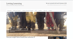 Desktop Screenshot of lovinglearning.com