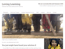 Tablet Screenshot of lovinglearning.com